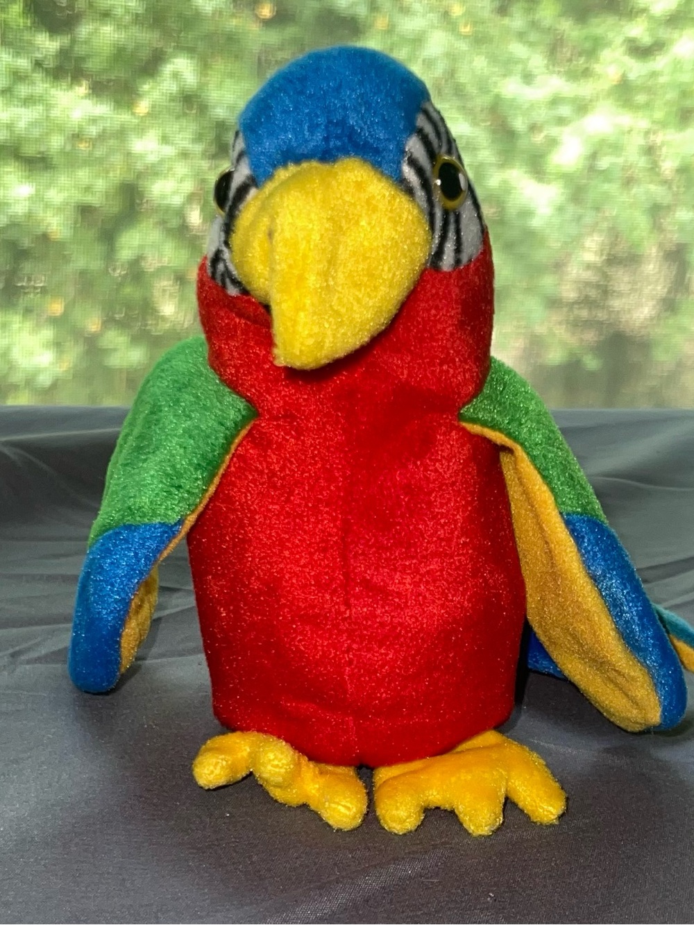 Ty Colorful Plush Parrot - Red, Green, Blue, Yellow no tag